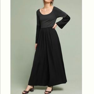 Black mixed media dress